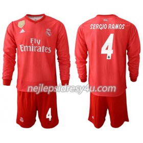 Fotbalový Dres Real Madrid Sergio Ramos 4 Dětské Alternativní 2018/19 Dlouhý Rukáv